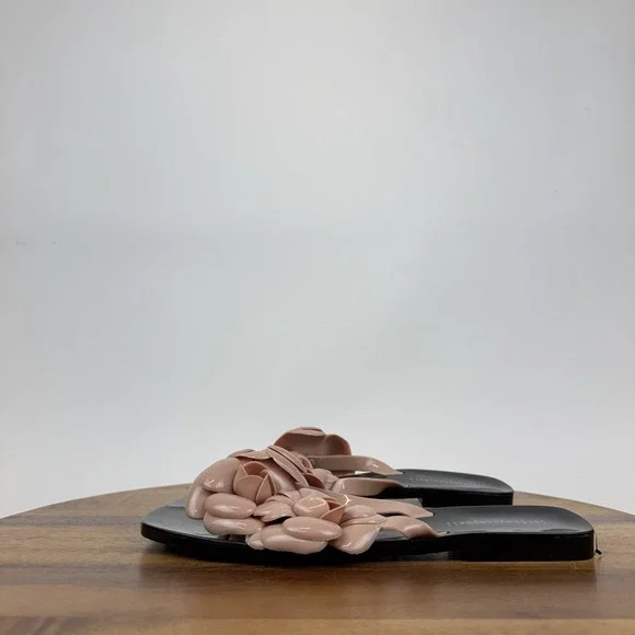 New Womens Jeffrey Campbell Floralee Pink Jelly Thong Flip Flops Sandals Size 9 - Picture 5 of 7